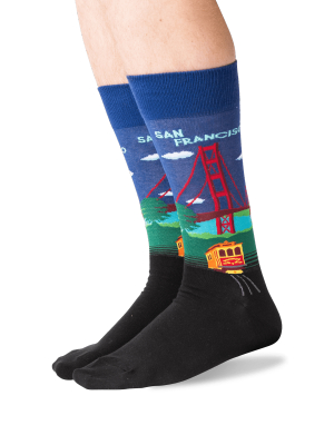 Men's Golden Gate Bridge Crew Socks