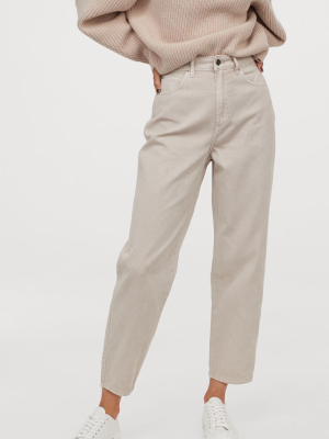 Ankle-length Twill Pants