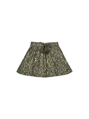 Rylee + Cru Vines Mini Skirt - Forest