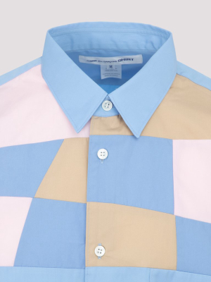 Comme Des Garçons Shirt Patchwork Detail Shirt