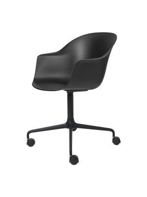 Bat Meeting Chair - 4-star Base W/ Castors