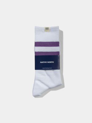 Striped Socks Purple