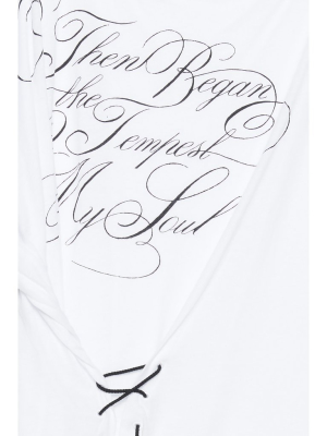 Ann Demeulemeester Lace-up T-shirt