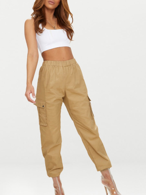 Petite Stone Pocket Detail Cargo Pants