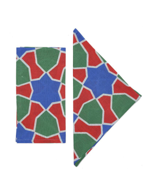 Tiles Napkins, Set Of 4