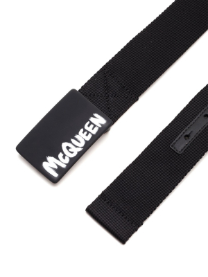 Alexander Mcqueen Graffiti Belt