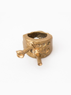 Sylvie Auvray Bronze Face Ring
