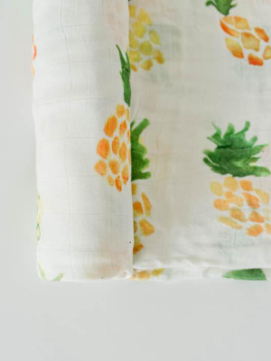 Deluxe Muslin Swaddle Blanket - Pineapple