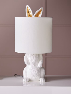 Ceramic Nature Rabbit Table Lamp