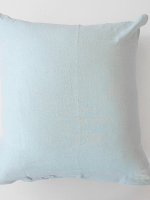 Linen Euro Pillowcase, Pale Blue