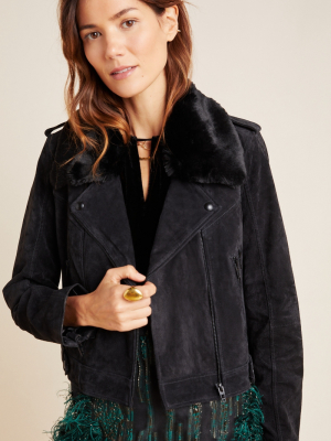 Orla Suede Moto Jacket