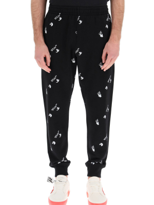 Off-white Allover Logo Printed Track Pants