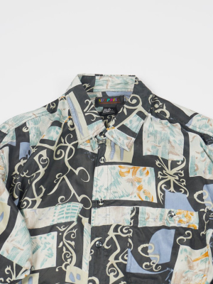 Silk Shirts Long Sleeve Patterned