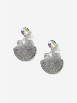 **christmas Glitter Shell Earrings