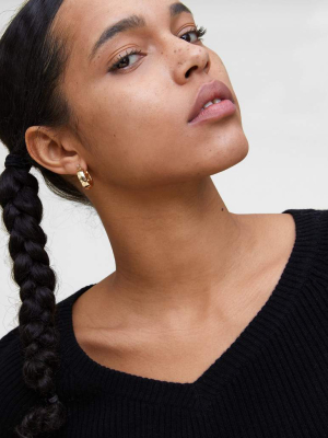 The Ribbed Scoop-neck Sweater