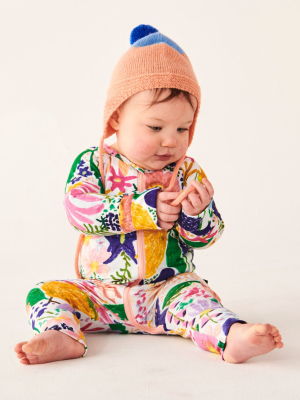 Meadow Colourful Organic Ls Zip Romper