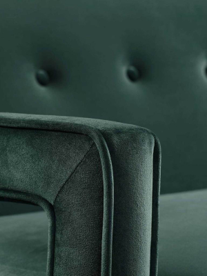 Cassandra Upholstered Velvet Sofa Green