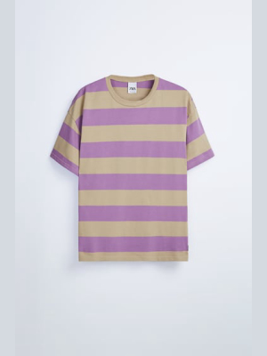 Stripe Print T-shirt