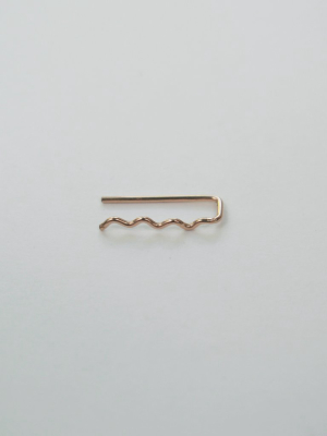 Wavy Staple Earring