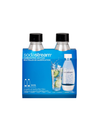 Sodastream Set Of Two 0.5l Slim Carbonating Bottles – Black