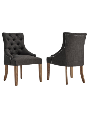 Lawler Button Tufted Dining Chair 2 In Set - Inspire Q®