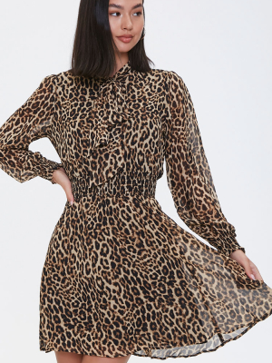 Leopard Print Mini Dress