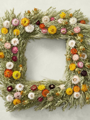 Mixed Strawflower Wreath