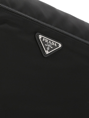 Prada Logo Plaque Shoulder Bag