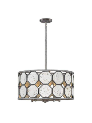 Lara Chandelier Brushed Silver