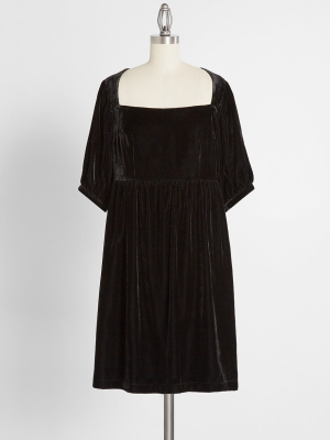 Softly Sumptuous Velvet Mini Dress