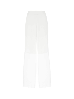 Jil Sander High Waisted Sheer Panel Pants