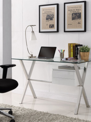 Suspension Office Desk White