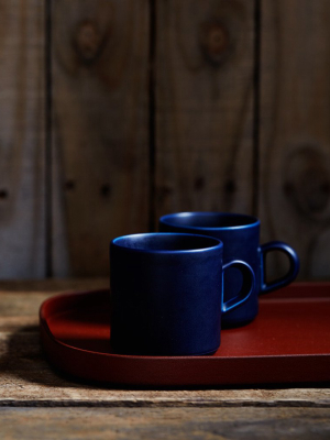 Red Makiji Tray - Rectangular