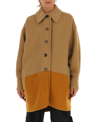 Chloé Two-tone Oversized Coat