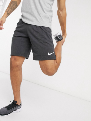 Nike Training Dri-fit Cotton Shorts In Black