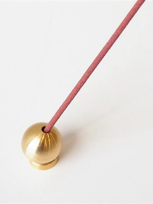Gold Sphere Incense Holder