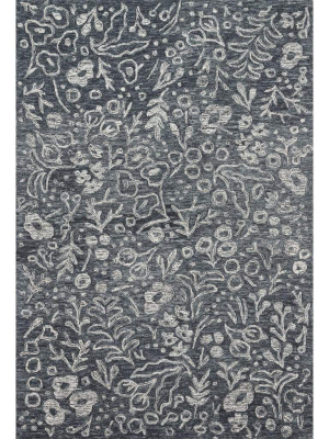 Loloi Rifle Paper Co. Tapestry Rug - Charcoal