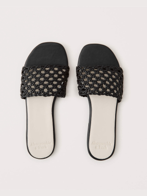 Woven Slide Sandals