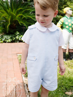 Peter Pan Collar Shirt (short Sleeve Woven) - Worth Avenue White