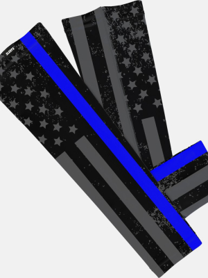 Tactical Thin Blue Line Usa Flag Arm Sleeve