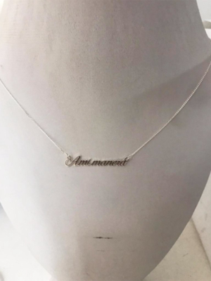 A Mi Manera Tag Necklace