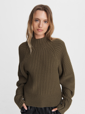 Oakes Wool Mock Neck