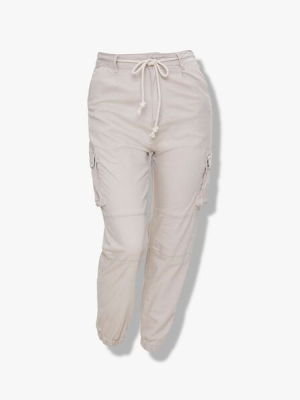 Plus Size Ankle-cut Cargo Joggers