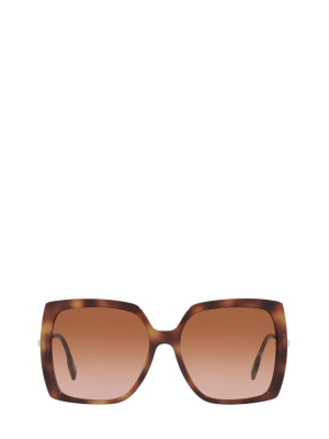 Burberry Eyewear Square Oversized Frame Sunglasses