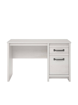 Aldeen Computer Desk Ivory Oak - Room & Joy