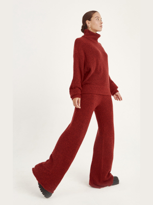 Selby Cashmere-blend Boot-cut Pants