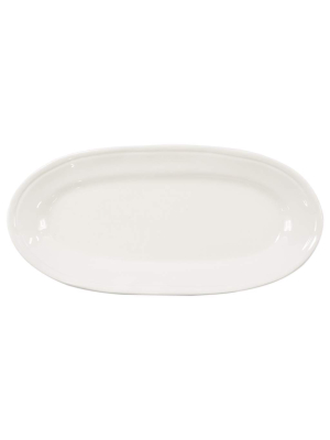 Vietri Viva Fresh Narrow Oval Platter - Linen