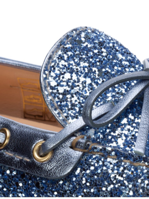 Car Shoe Glittered Loafers