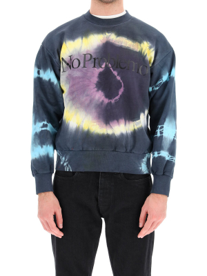 Aries No Problemo Print Tie-dye Sweatshirt