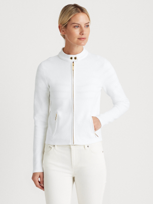 Combed Cotton Moto Jacket